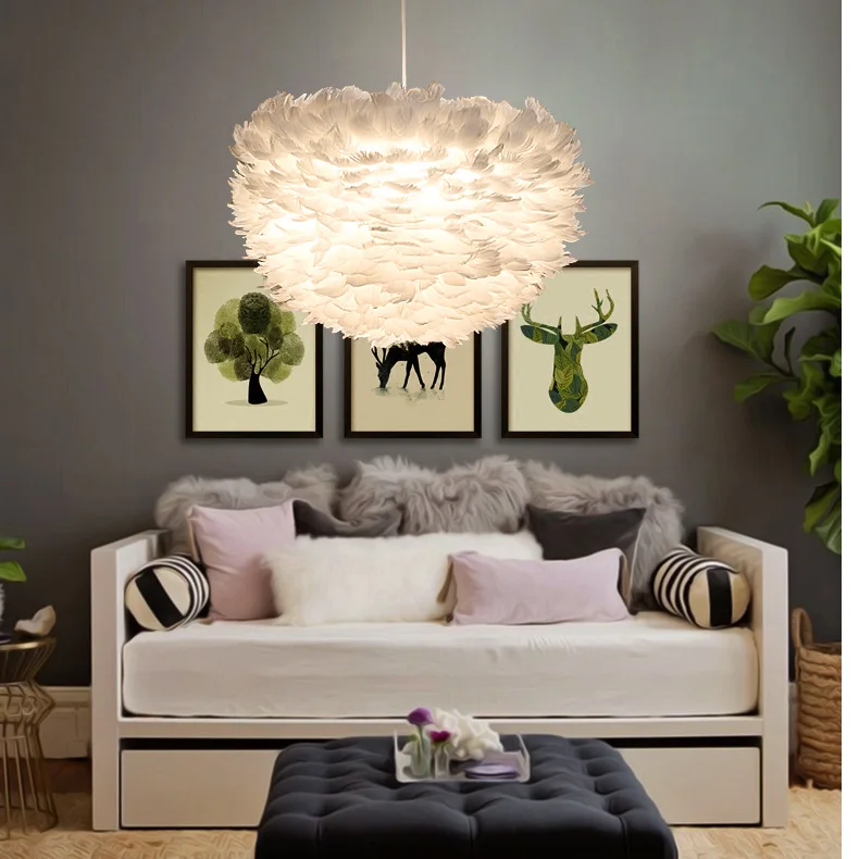 Free Shipping Led Modern Pendant Lights White Feather Diameter 60cm Cord Suspension Lamp for Dinning Room Pendant Lamps
Free Shipping Led Modern Pendant Lights White Feather Diameter 60cm Cord Suspension Lamp for Dinning Room Pendant Lamps