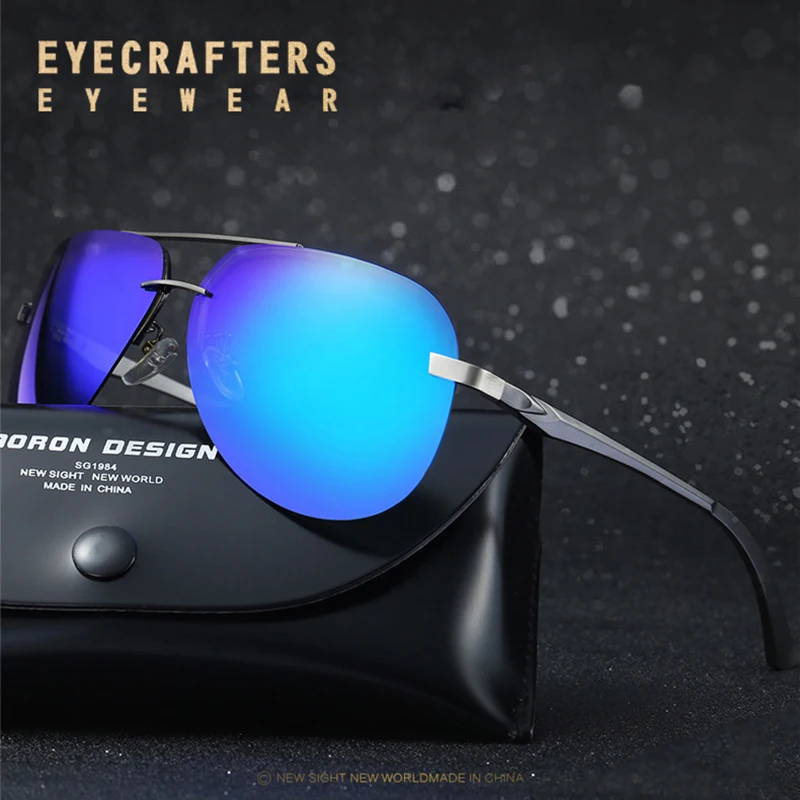 

Men Retro Vintage Aluminum HD Polarized Sunglasses Classic Brand Pilot Sun glasses Coating Mirrored Driving Shades For Men UV400