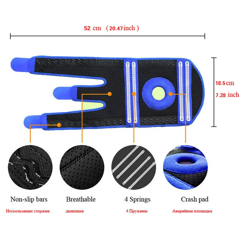 DMARCO Knee Adjustable Sports Leg Support Brace Wrap Protector Pads Sleeve Cap Patella Guard 4 Spring Bars,one Size, 4 Colors
DMARCO Knee Adjustable Sports Leg Support Brace Wrap Protector Pads Sleeve Cap Patella Guard 4 Spring Bars,one Size, 4 Colors