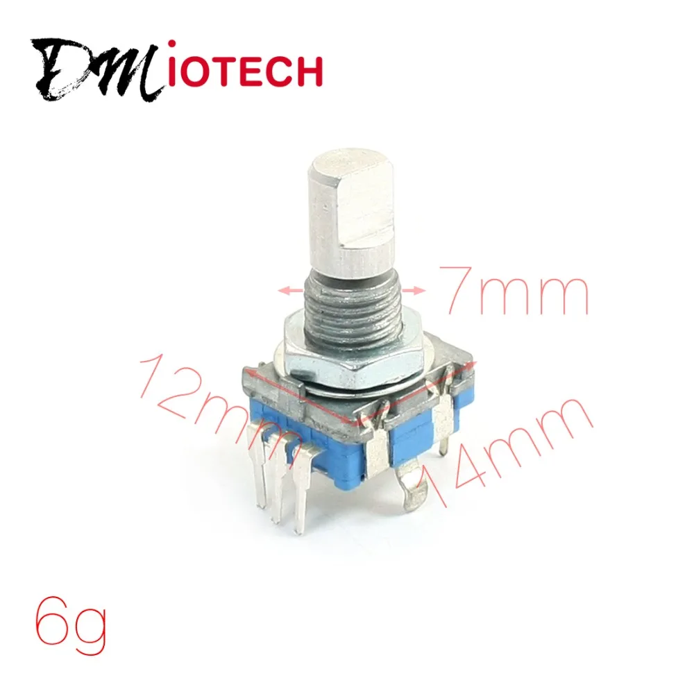 Uxcell Shaft 6mm Hole 7mm 5Pin D Shaft 20 Detents Points 360 Degree Rotary Encoder w Push Button Potentiometer
Uxcell Shaft 6mm Hole 7mm 5Pin D Shaft 20 Detents Points 360 Degree Rotary Encoder w Push Button Potentiometer