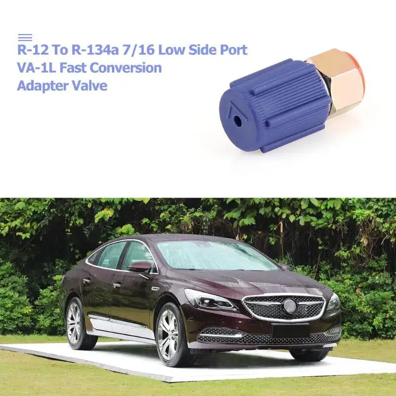 A/C 7/16 Charging Low Side Port Adapter Retrofit R12 to R134a with Cap Voltage AC Fitting for Automobiles Air Conditioner
A/C 7/16 Charging Low Side Port Adapter Retrofit R12 to R134a with Cap Voltage AC Fitting for Automobiles Air Conditioner