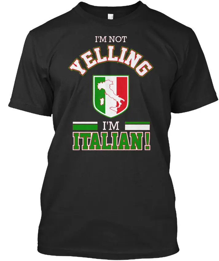 Я не кричать итальянский Премиум Футболка|it t-shirt|t-shirt itt-shirt t-shirt |