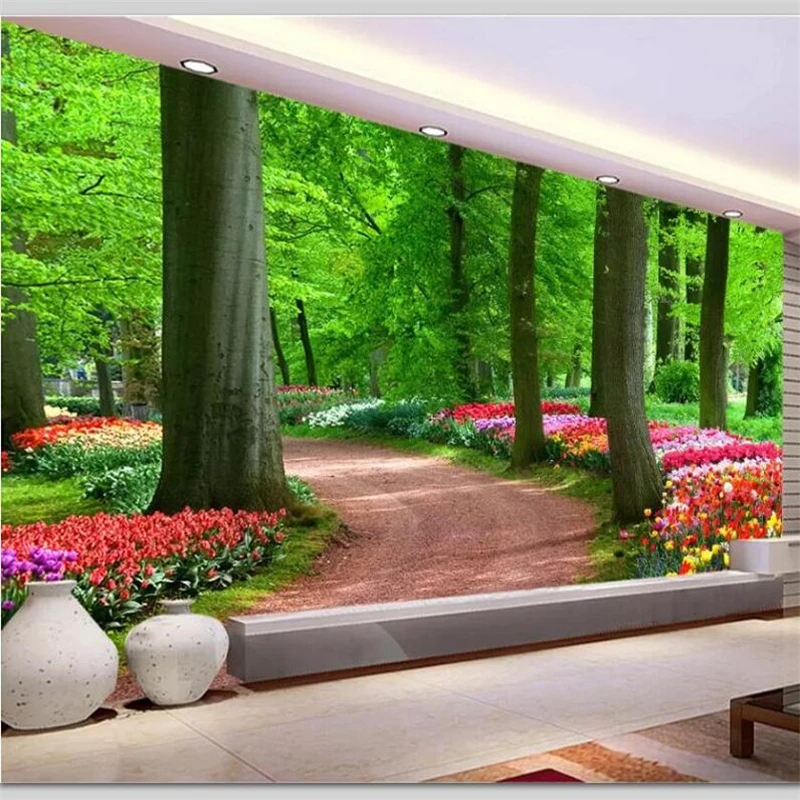 beibehang Wallpaper custom living room bedroom modern minimalist woods landscape murals HD path green woods TV background
beibehang Wallpaper custom living room bedroom modern minimalist woods landscape murals HD path green woods TV background