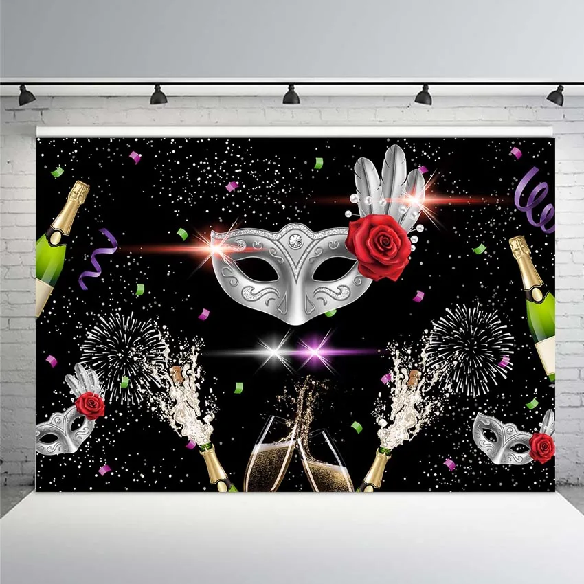 Mehofoto Birthday Photography Backdrops for Lady Mysterious Mask Theme Party Background Celebration Champagne Shiny Firework
Mehofoto Birthday Photography Backdrops for Lady Mysterious Mask Theme Party Background Celebration Champagne Shiny Firework