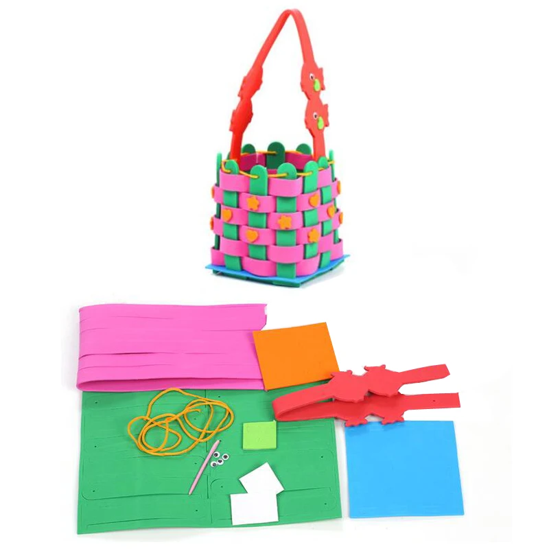 1PC Hallowee Creative Children DIY Hand Woven Baskets Toys Funny Puzzle toy Educatioanal girl Gifts Hand Material Bags Craft
1PC Hallowee Creative Children DIY Hand Woven Baskets Toys Funny Puzzle toy Educatioanal girl Gifts Hand Material Bags Craft