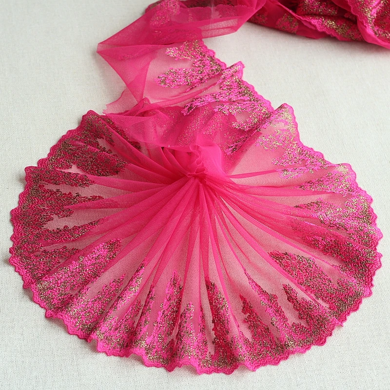 MLAEY 2Yards Rose Red Embroidered Flower Lace Trim High Quality Lace Fabric DIY Craft&Sewing Dress Clothing Accessories
MLAEY 2Yards Rose Red Embroidered Flower Lace Trim High Quality Lace Fabric DIY Craft&Sewing Dress Clothing Accessories