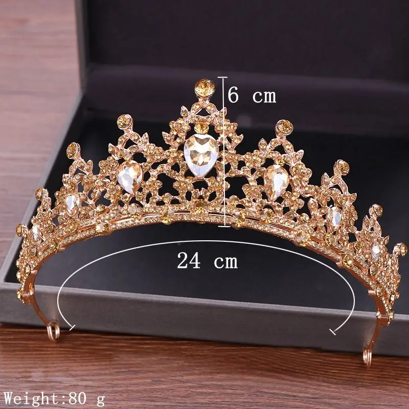 Golden Wedding Crown Crystal Bride Tiaras Hair Acessories Wedding Crown Headband Crystal Rhinestone Bridal Head Piece Tiara
Golden Wedding Crown Crystal Bride Tiaras Hair Acessories Wedding Crown Headband Crystal Rhinestone Bridal Head Piece Tiara