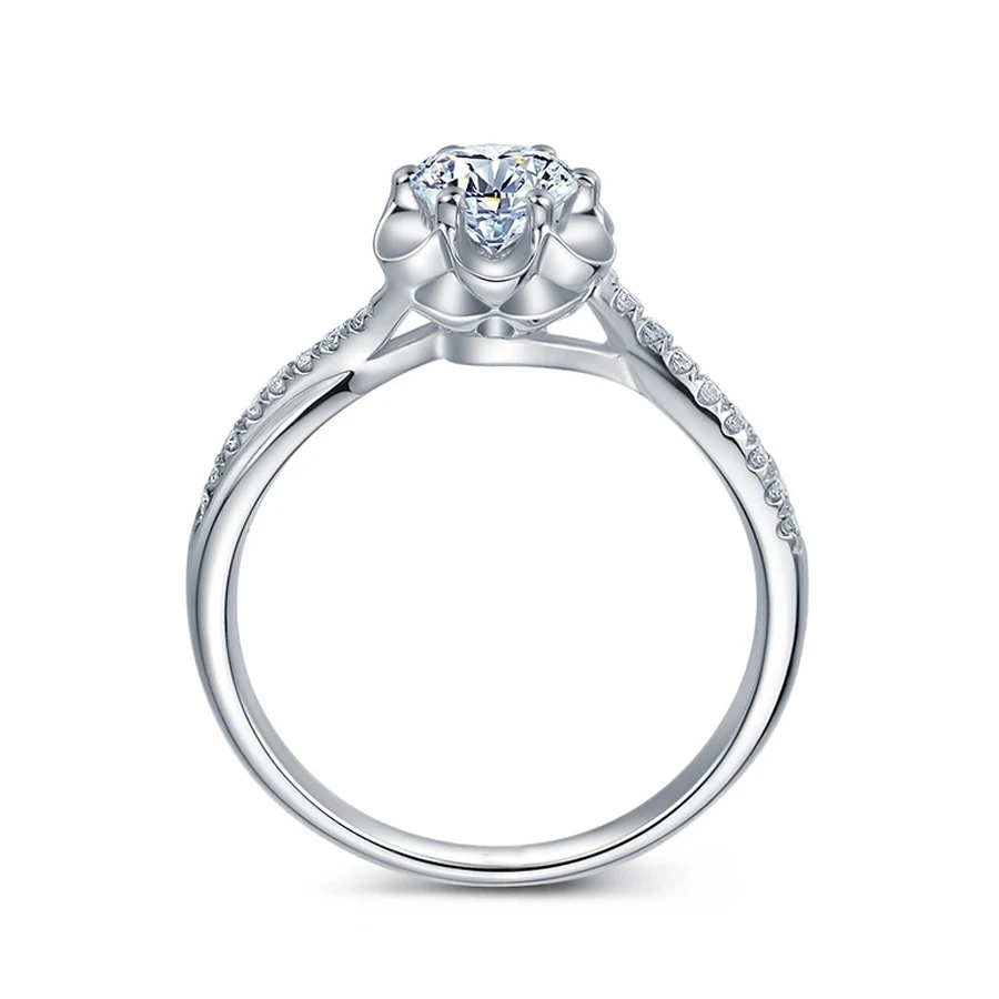 Solid 14K White Gold (AU585) 0.3CT Certified H/SI Round Cut Genuine Natural Diamonds Wedding Women Trendy Fine Jewelry Ring
Solid 14K White Gold (AU585) 0.3CT Certified H/SI Round Cut Genuine Natural Diamonds Wedding Women Trendy Fine Jewelry Ring