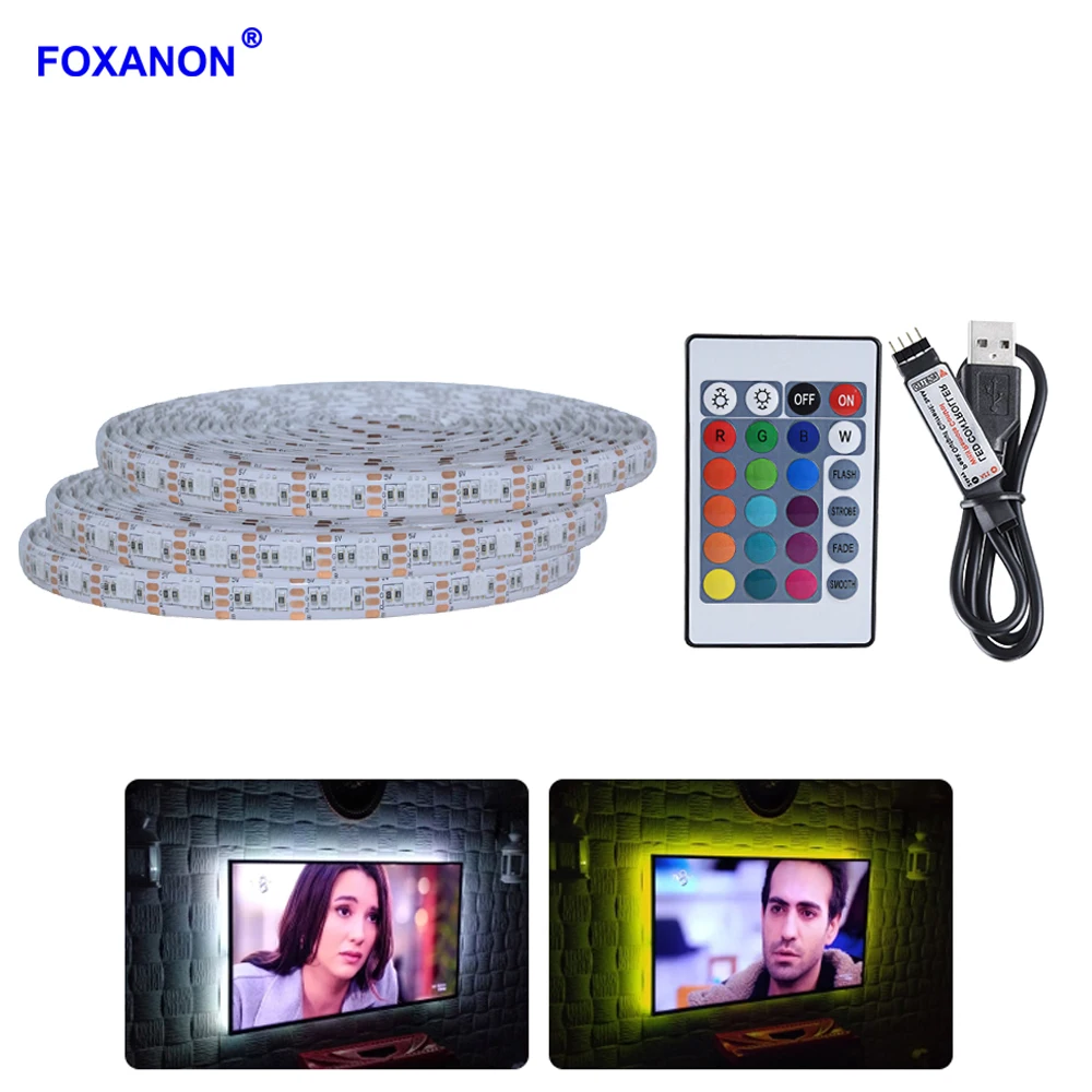 5V USB Cable LED strip light lamp SMD 5050 2835 50cm 1m 2m 3m 4m 5m Christmas Flexible led Stripe Lights TV Background Lighting
5V USB Cable LED strip light lamp SMD 5050 2835 50cm 1m 2m 3m 4m 5m Christmas Flexible led Stripe Lights TV Background Lighting