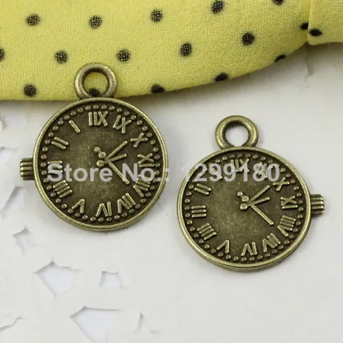 50pcs/lot Fashion Metal Zinc Alloy Bronze Tone clock Charm Pendant For Necklace DIY Jewelry Making Accessories 19x16mm K01818
50pcs/lot Fashion Metal Zinc Alloy Bronze Tone clock Charm Pendant For Necklace DIY Jewelry Making Accessories 19x16mm K01818