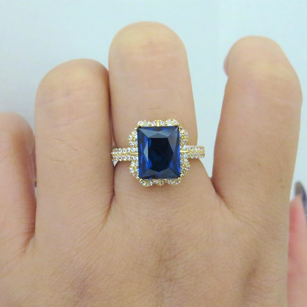 14k Yellow Gold 3.79ct Lab Sapphire Women Ring with Moissanite Lab Diamond Setting 2018 New Fine Jewelry Wedding Band Engagement
14k Yellow Gold 3.79ct Lab Sapphire Women Ring with Moissanite Lab Diamond Setting 2018 New Fine Jewelry Wedding Band Engagement
