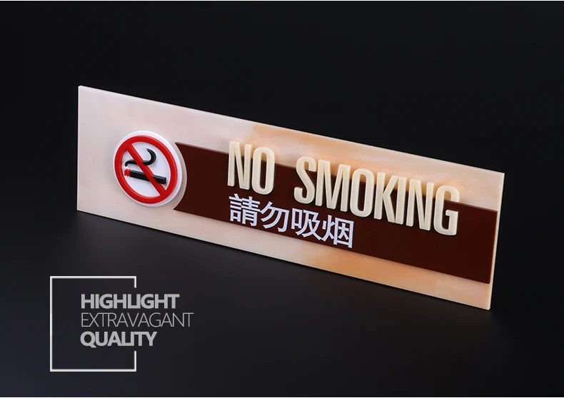 Acrylic No Smoking Sign Plate Office Department Compartment Warning Signage Customized Letter Logo Icon Signs Board Card Label
Acrylic No Smoking Sign Plate Office Department Compartment Warning Signage Customized Letter Logo Icon Signs Board Card Label