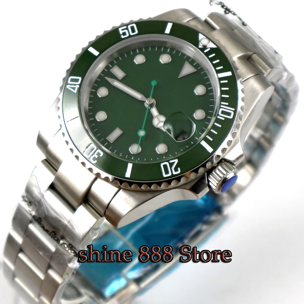 BLIGER 40MM green Sterile Dial Ceramic Bezel Sapphire Crystal Automatic Movement Men's Watch
BLIGER 40MM green Sterile Dial Ceramic Bezel Sapphire Crystal Automatic Movement Men's Watch