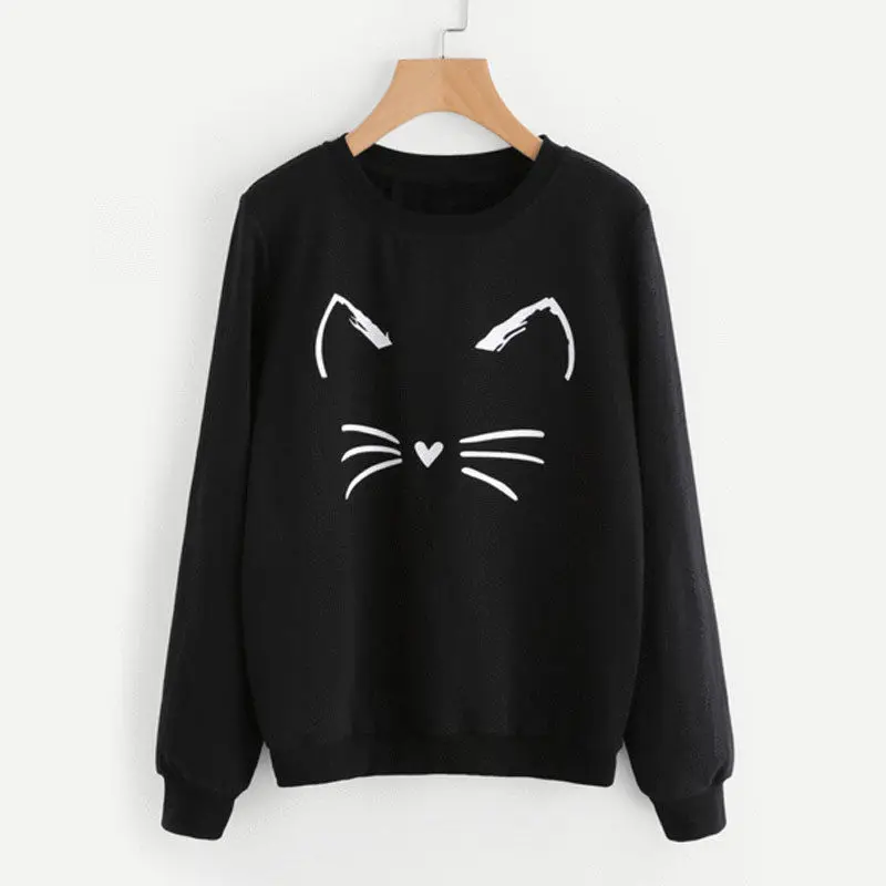 Hirigin Cat Women Sweatshirts Autumn Warm Long Sleeve Sweatshirts Cute Cat Printed Fashion Outwear For Women Wholesale New
Hirigin Cat Women Sweatshirts Autumn Warm Long Sleeve Sweatshirts Cute Cat Printed Fashion Outwear For Women Wholesale New