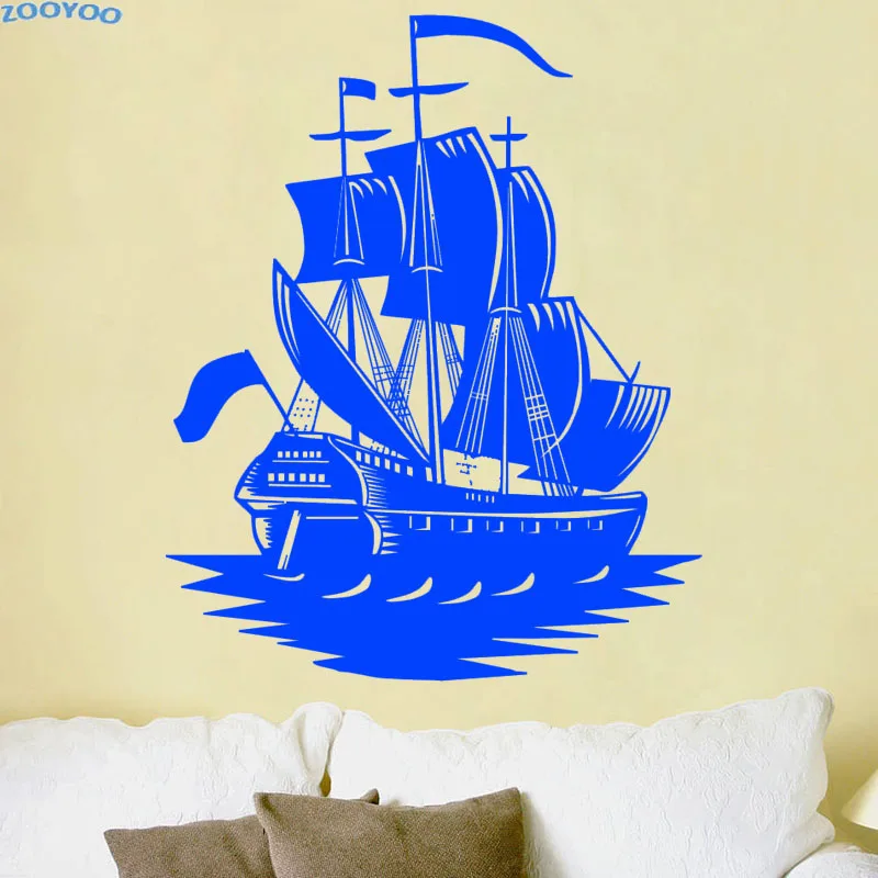 ZOOYOO Pirate Ship Wall Sticker Home Decor Living Room Removable Wall Decals Marine Ship Vinyl Art Stickers For Kids
ZOOYOO Pirate Ship Wall Sticker Home Decor Living Room Removable Wall Decals Marine Ship Vinyl Art Stickers For Kids