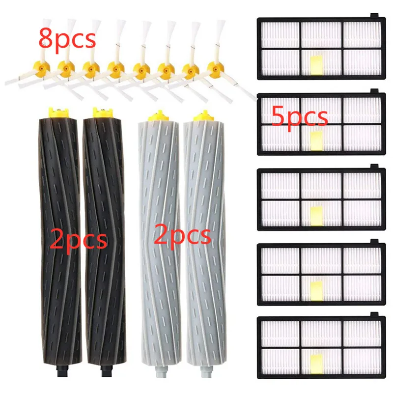 Filters Brushes HEPA Replacement Parts Kit for iRobot Roomba 980 990 900 896 886 870 865 866 800 Accessories Kit
Filters Brushes HEPA Replacement Parts Kit for iRobot Roomba 980 990 900 896 886 870 865 866 800 Accessories Kit