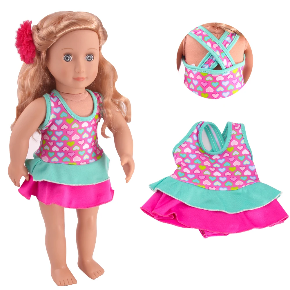 Новая 18 дюймовая Детская одежда аксессуары американская кукла в купальнике