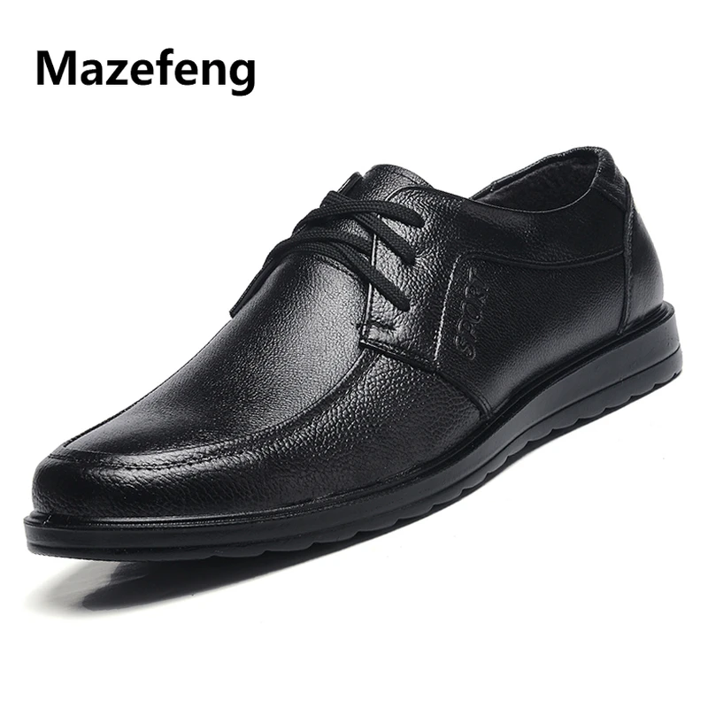 Mazefeng 2018 New Fashion Spring Autumn Men Leather Shoes Men Business Shoes Lace-up Male Dress Shoes Round Toe Soft Antiskid
Mazefeng 2018 New Fashion Spring Autumn Men Leather Shoes Men Business Shoes Lace-up Male Dress Shoes Round Toe Soft Antiskid