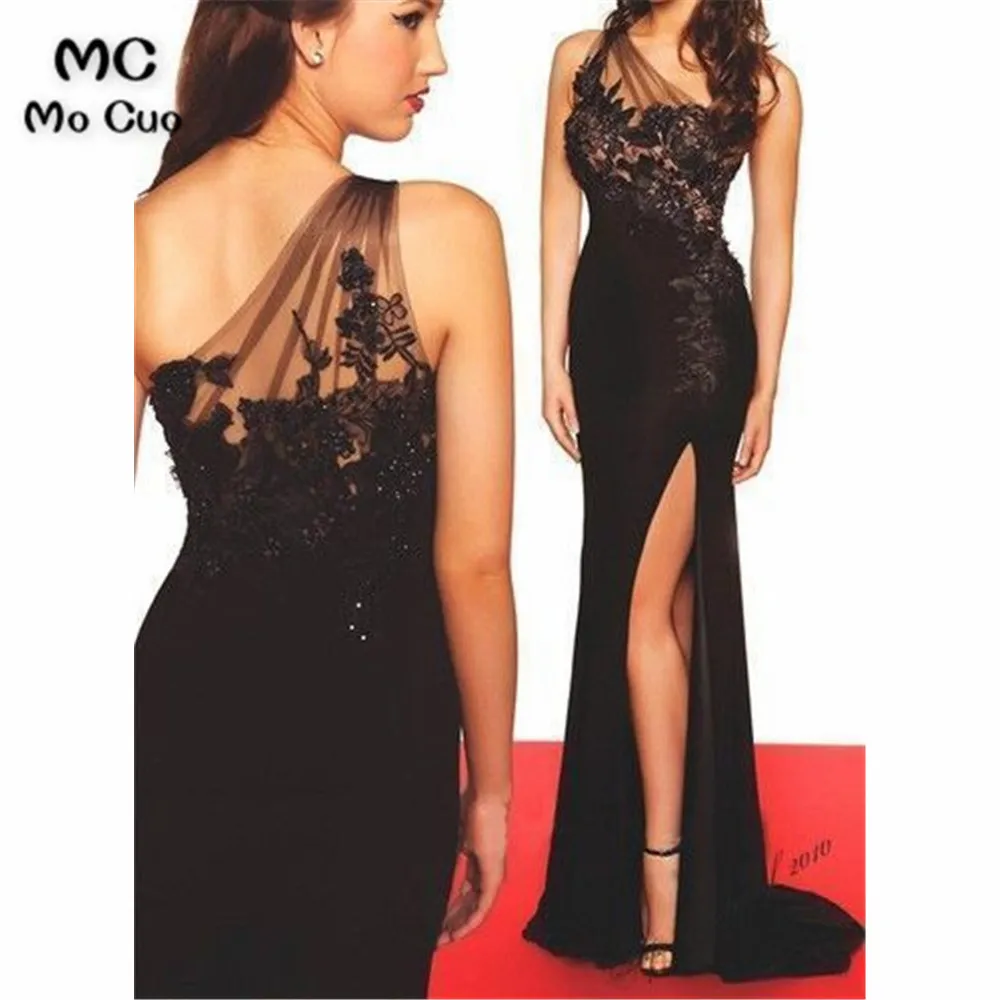 Mermaid One Shoulder Evening Dresses Prom gown Long In Stock with Appliques Elastic Satin Women's Formal Evening Party Dresses
Mermaid One Shoulder Evening Dresses Prom gown Long In Stock with Appliques Elastic Satin Women's Formal Evening Party Dresses