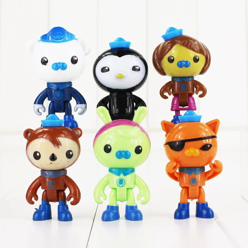 Экшн фигурки из аниме Octonauts captain Barnacles kwazii ПВХ шеллингтоны даши тхладные куклы