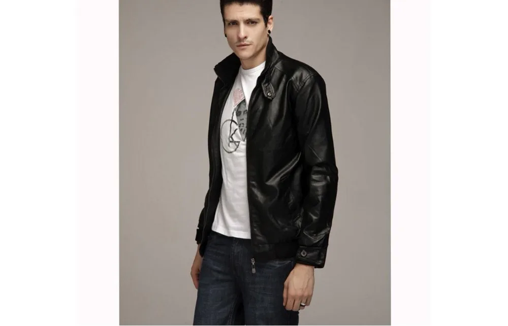Men 2XL Pu Jacket Spring Autumn Clothing Punk Wind Locomotive PU Jacket Fashionable Korean Version Zipper Leather Jacket
Men 2XL Pu Jacket Spring Autumn Clothing Punk Wind Locomotive PU Jacket Fashionable Korean Version Zipper Leather Jacket