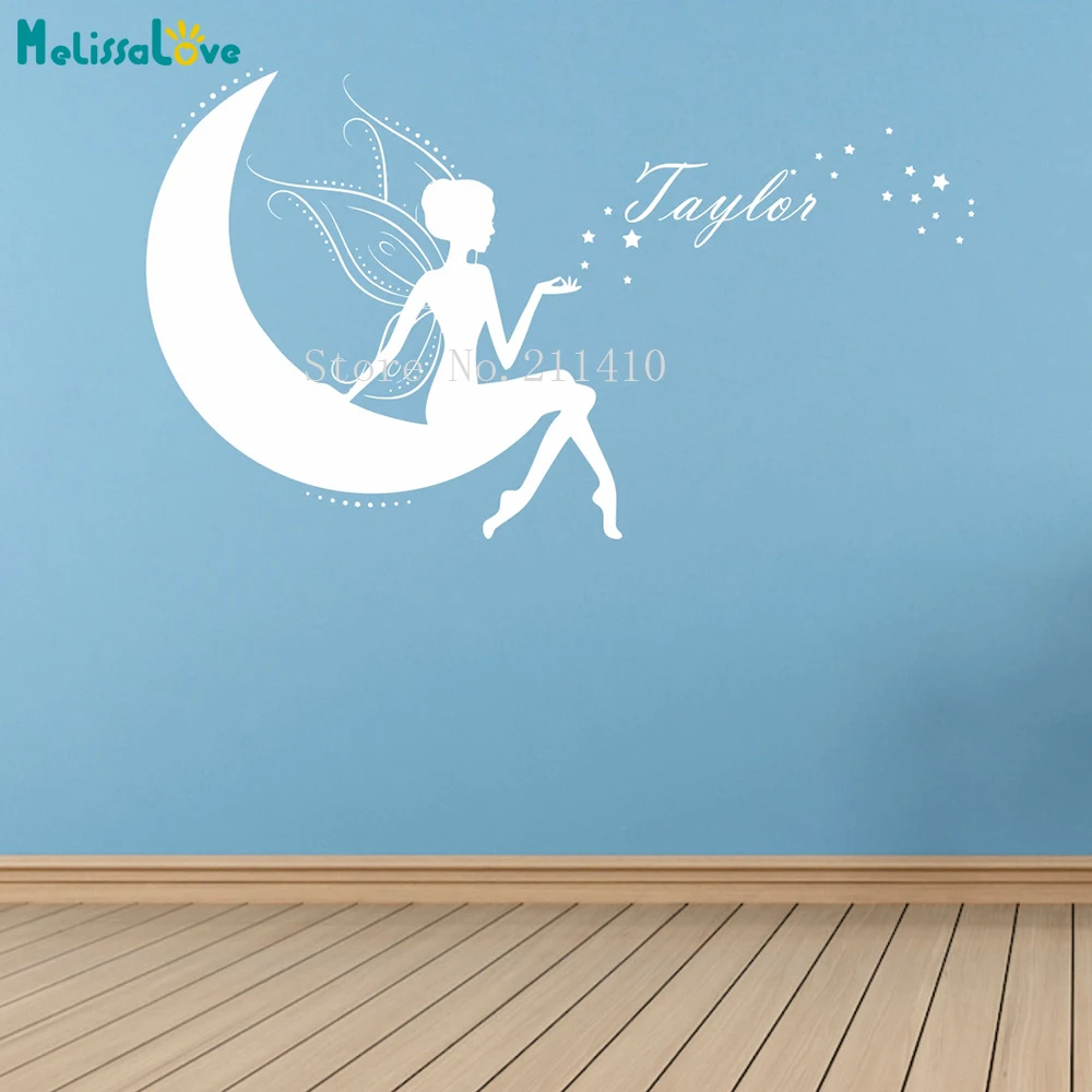Fairy Wall Decal with Personalized Name and Stars Decals Home Decor For Girls Baby Room Nursery Removable Murals Gift YY978
Fairy Wall Decal with Personalized Name and Stars Decals Home Decor For Girls Baby Room Nursery Removable Murals Gift YY978