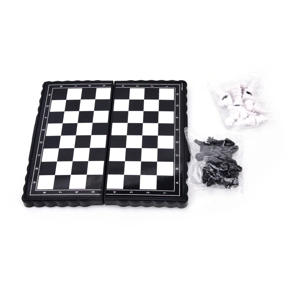 Travel Portable Folding Magnetic Plastic Chess Board Set with Pieces Games Accessories
Travel Portable Folding Magnetic Plastic Chess Board Set with Pieces Games Accessories