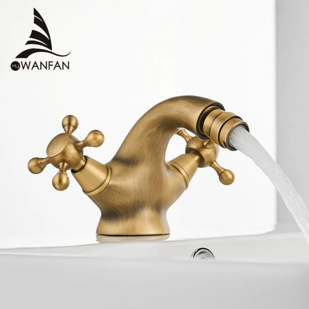 Antique Bidet Faucet Two Ceramic Swivel Handles Water Bathroom Sink Brass Single Hole Deck Mounted Water Mixer Tap 7313
Antique Bidet Faucet Two Ceramic Swivel Handles Water Bathroom Sink Brass Single Hole Deck Mounted Water Mixer Tap 7313