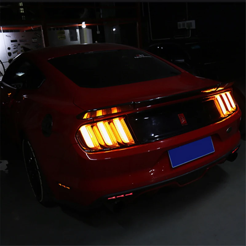 Full LED Tail Lamp for Ford Mustang Tail Lights 2015-2019 Rear Light DRL+Turn Signal+Brake+Reverse LED Light
Full LED Tail Lamp for Ford Mustang Tail Lights 2015-2019 Rear Light DRL+Turn Signal+Brake+Reverse LED Light