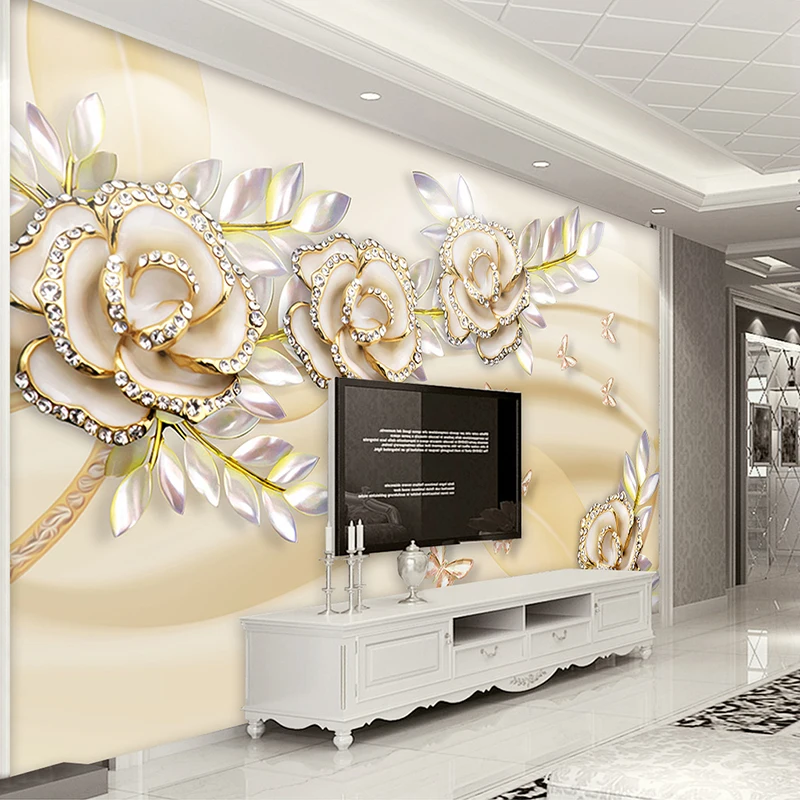 Custom Wall Cloth European Style Golden Rose Leaves Wallpaper For Walls 3 D Living Room TV Backdrop Wall Home Decor Large Mural
Custom Wall Cloth European Style Golden Rose Leaves Wallpaper For Walls 3 D Living Room TV Backdrop Wall Home Decor Large Mural