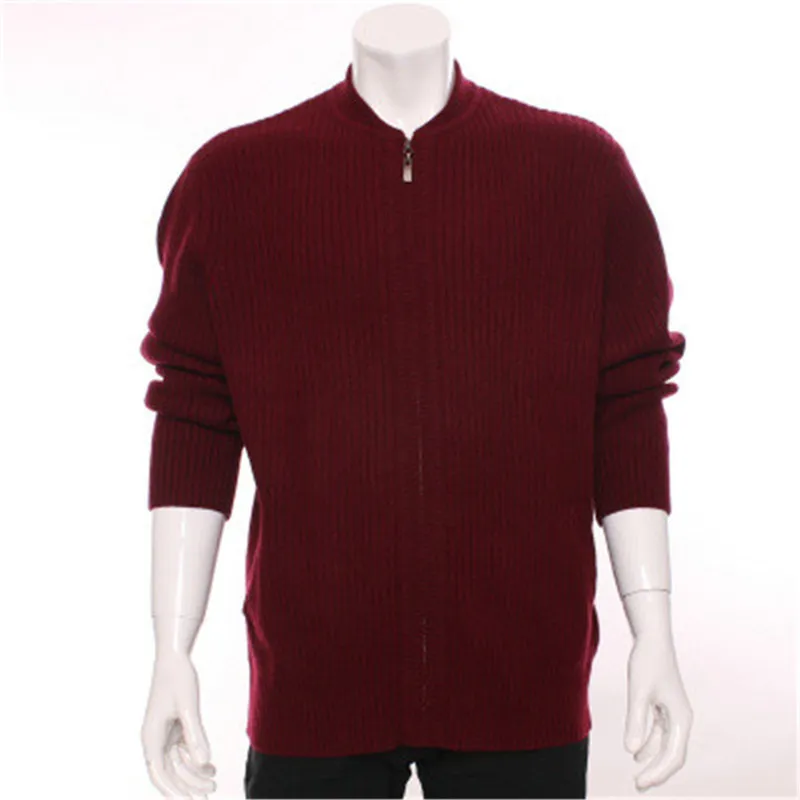 high grade 100%goat cashmere striped thick knit men zipper cardigan sweater turtle neck H-straight dark red S/2XL
high grade 100%goat cashmere striped thick knit men zipper cardigan sweater turtle neck H-straight dark red S/2XL