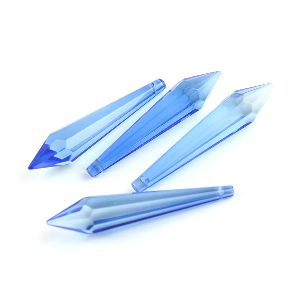 Светло голубой цвет 60 мм кристалл Ice Prism Drop DIY гирлянда материал 30 шт./лот кристаллы
