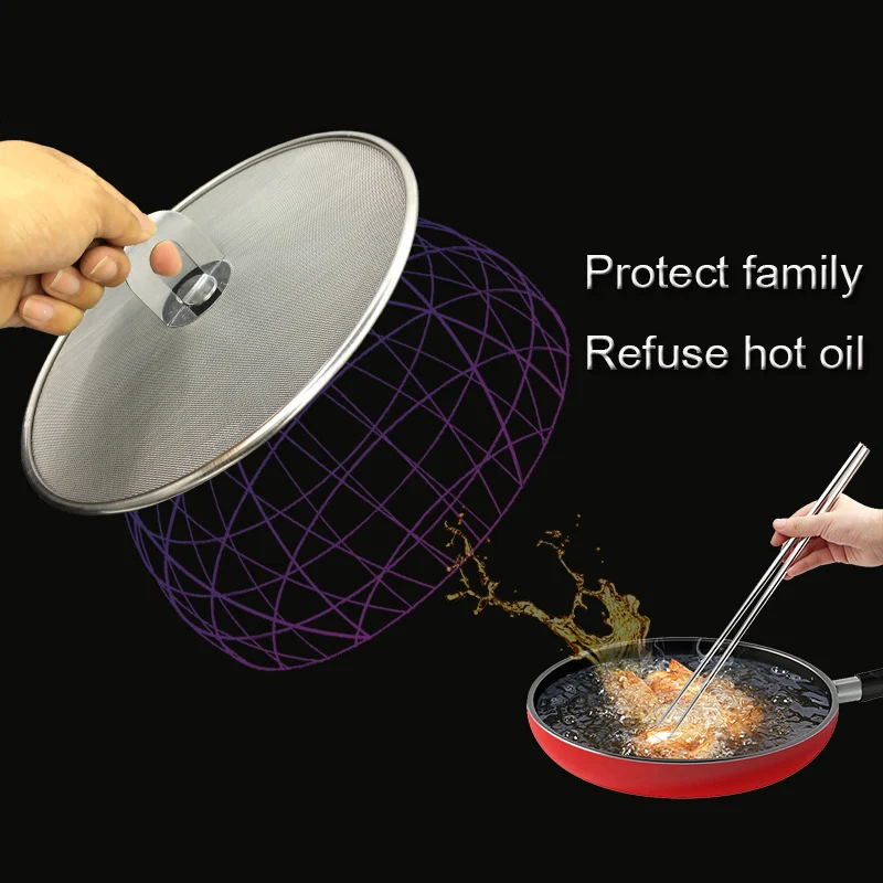 33cm Stainless Steel Prevent Oil Splash Cover Oil Filter Cooking Tool Oil Proofing Frying Pan Splatter Screen Spill Proof
33cm Stainless Steel Prevent Oil Splash Cover Oil Filter Cooking Tool Oil Proofing Frying Pan Splatter Screen Spill Proof