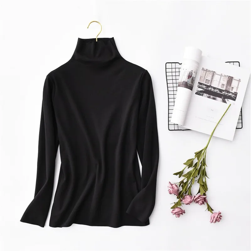 Sanishroly Women Long Sleeve T-Shirts Autumn Winter Warm Thick Velvet T Shirt Tee Female Turtleneck Shirt Tops Plus Size SE664
Sanishroly Women Long Sleeve T-Shirts Autumn Winter Warm Thick Velvet T Shirt Tee Female Turtleneck Shirt Tops Plus Size SE664