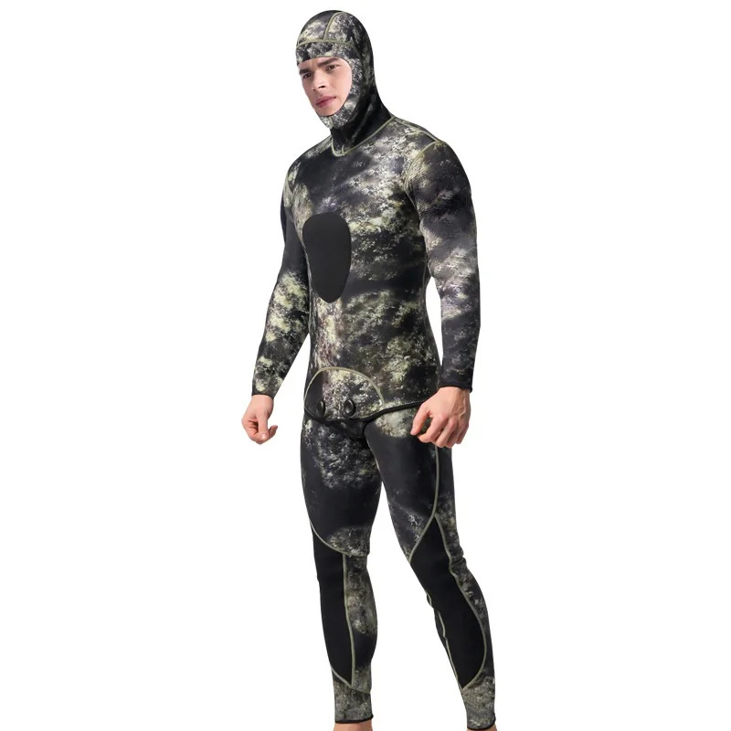 High Quality Men 3MM Diving Suit Long Wetsuit Sleeve Full Body Sunblock for Underwater Sport Poo | Спорт и развлечения