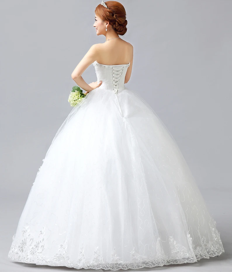2017 New Elegant Wedding Dresses with Lace Appliques Ball Gown Women White/Ivory Princess Formal Dress Sweetheart Bridal Gown
2017 New Elegant Wedding Dresses with Lace Appliques Ball Gown Women White/Ivory Princess Formal Dress Sweetheart Bridal Gown