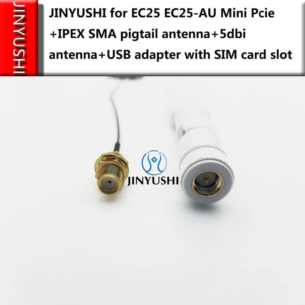 EC25 EC25-AU MINI PCIE+IPEX SMA pigtail antenna+5dbi antenna+USB adapter with SIM Card Slot FDD-LTE/TDD-LTD CAT4 4G module
EC25 EC25-AU MINI PCIE+IPEX SMA pigtail antenna+5dbi antenna+USB adapter with SIM Card Slot FDD-LTE/TDD-LTD CAT4 4G module