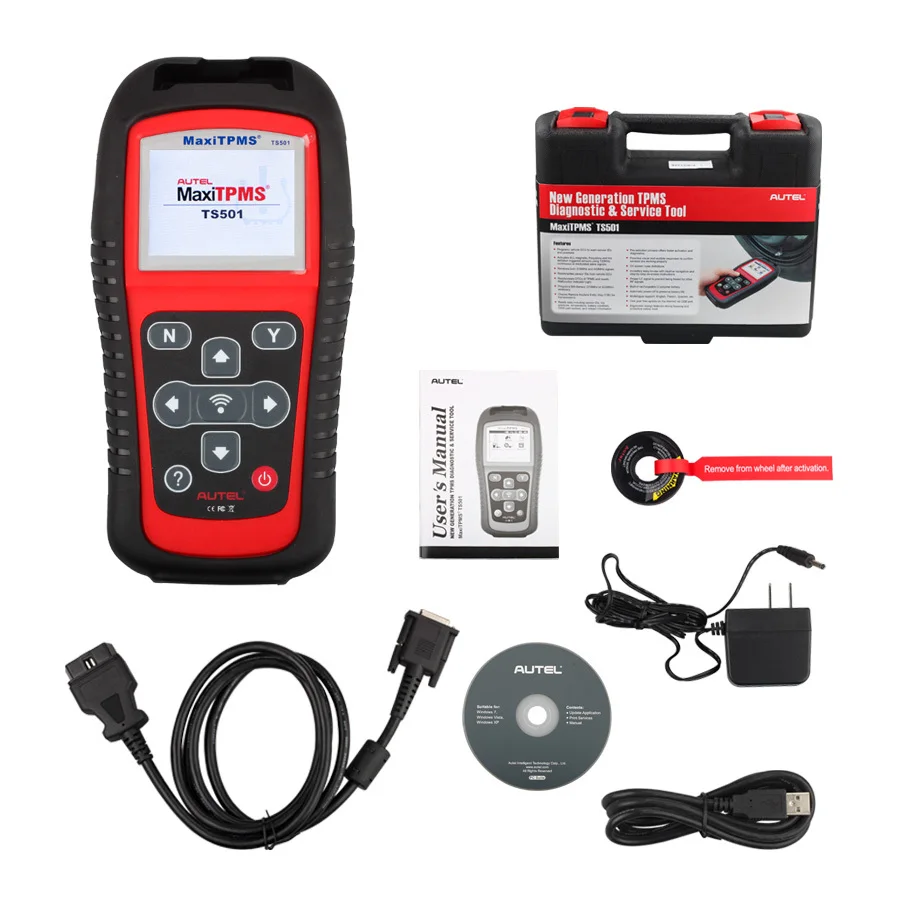 Autel MaxiTPMS TS501 TPMS Car Diagnostic Tool Activate TPMS sensors/ Read sensor data/TPMS Sensor Programming/ Check Key FOB/OBD
Autel MaxiTPMS TS501 TPMS Car Diagnostic Tool Activate TPMS sensors/ Read sensor data/TPMS Sensor Programming/ Check Key FOB/OBD