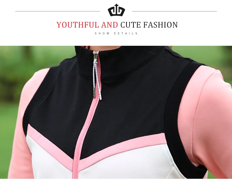 Golf costume ladies' vest, autumn winter windbreak sports vest, lovely campus breeze
Golf costume ladies' vest, autumn winter windbreak sports vest, lovely campus breeze