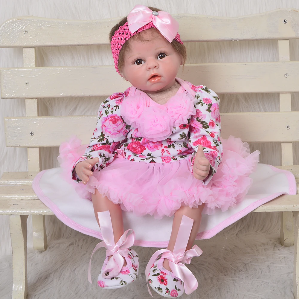 55cm/22 inch Soft Silicone Reborn Baby Dolls Lifelike Realistic girls Dolls for children bonecas brinquedos
55cm/22 inch Soft Silicone Reborn Baby Dolls Lifelike Realistic girls Dolls for children bonecas brinquedos