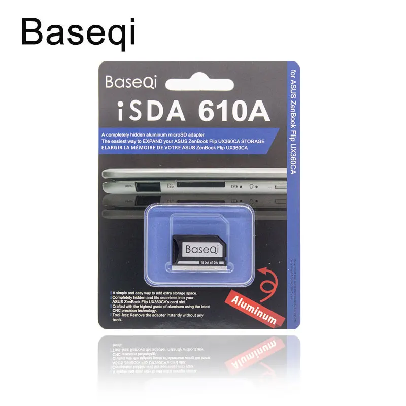 Рекламный 2019 оригинальный Baseqi Ninja Stealth Drive для ноутбука Asus ZenBook Flip ux360CA адаптер microSD