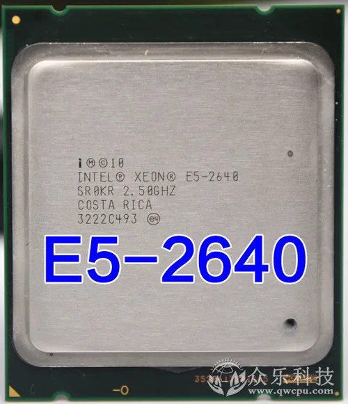 Процессор Intel Xeon E5 2640 центральный процессор 15 Мб кэш памяти 2 50 ГГц 7 20 ГТ/с 2640|xeon