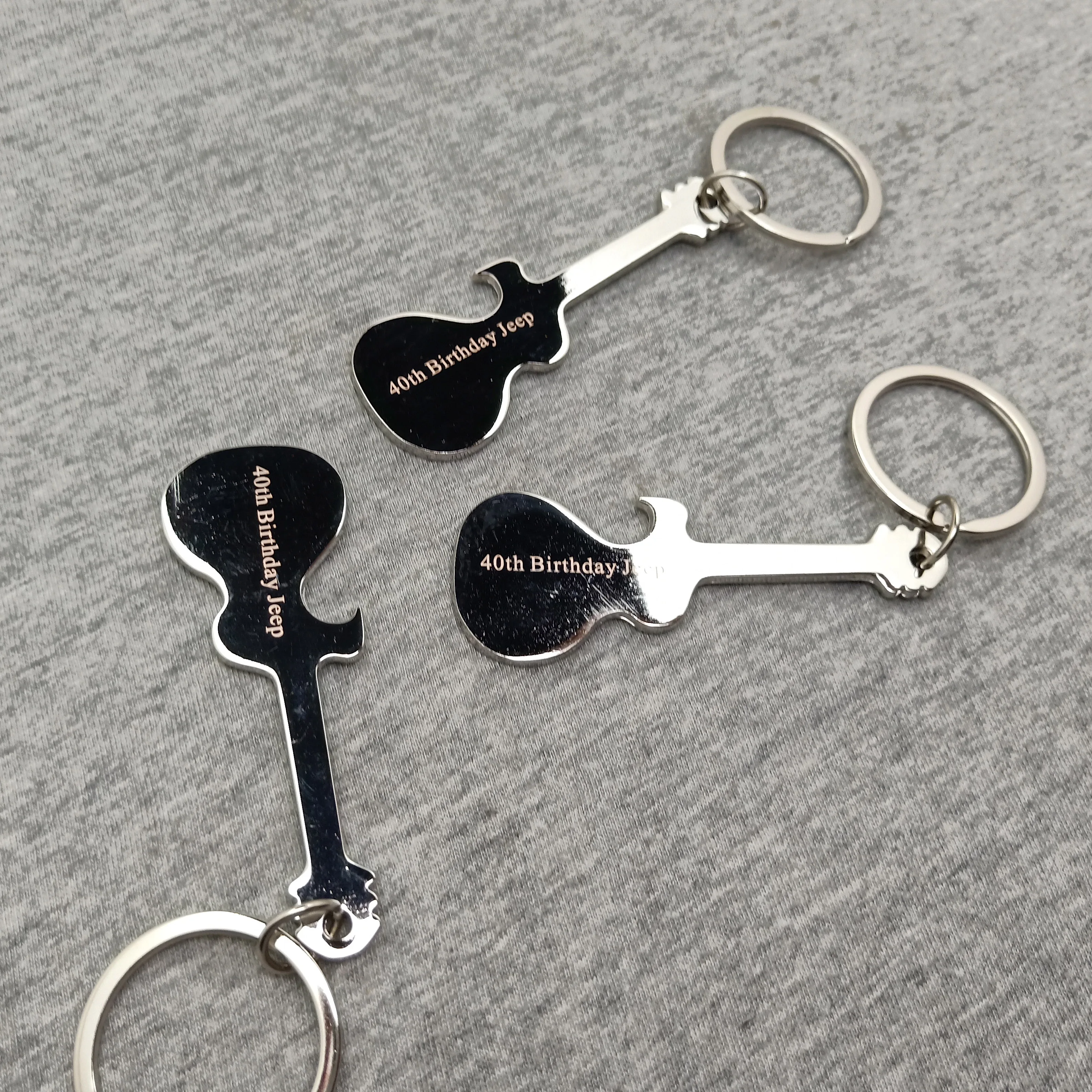 Unique Personalized log Guitar opener Key ring Metal Beer opener Bottle Opener print free with any logo any design and any text
Unique Personalized log Guitar opener Key ring Metal Beer opener Bottle Opener print free with any logo any design and any text