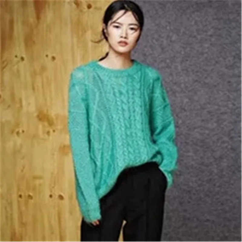 100% hand made wool knit women fashion solid Oneck loose thin pullover sweater white 4color customized
100% hand made wool knit women fashion solid Oneck loose thin pullover sweater white 4color customized
