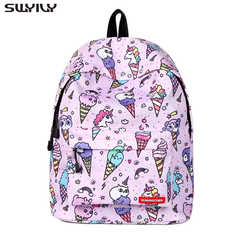 SWYIVY Women's Backpacks Unicorn Ice Cream Printing Backpack School Shouder Bag For Woman 2019 New Cartoon Backbags For Woman
SWYIVY Women's Backpacks Unicorn Ice Cream Printing Backpack School Shouder Bag For Woman 2019 New Cartoon Backbags For Woman