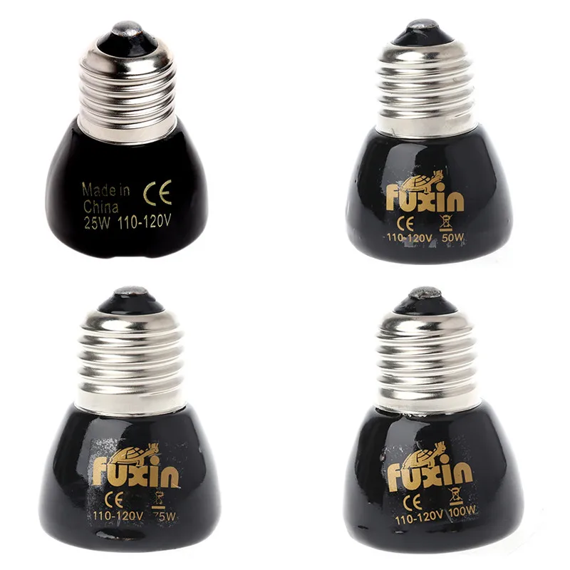 25W/50W/75W/100W Far Infrared Ceramic Emitter Heating Light Lamp For Pet Reptile 110-120V Black
25W/50W/75W/100W Far Infrared Ceramic Emitter Heating Light Lamp For Pet Reptile 110-120V Black