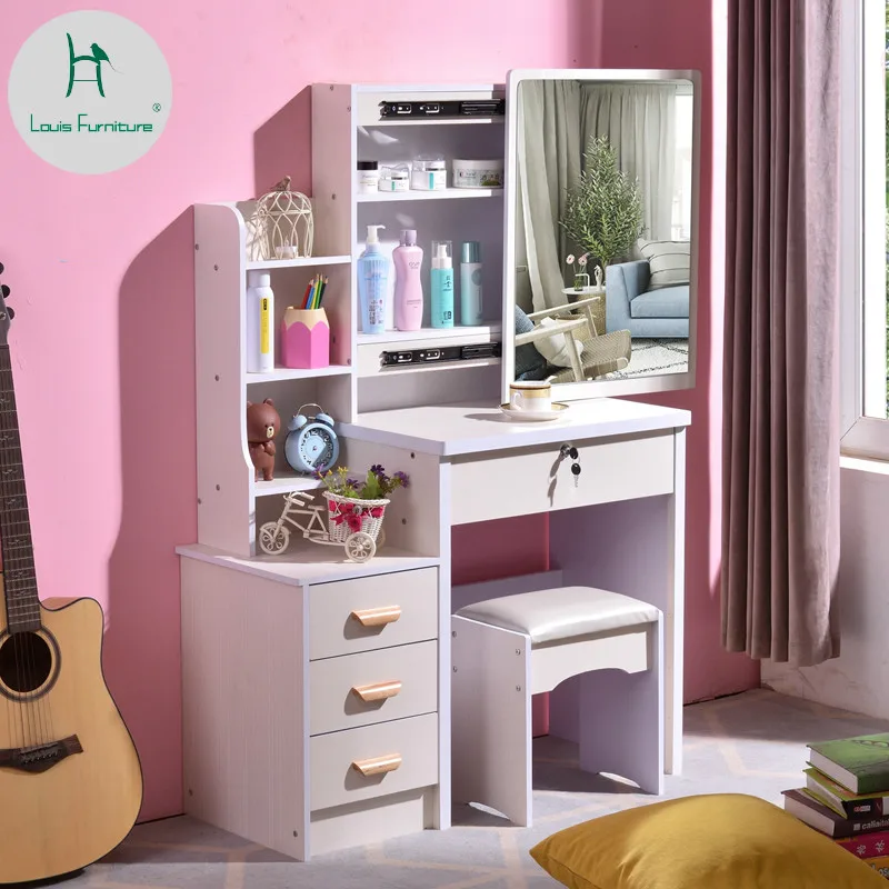 Louis Fashion Dresser Bedroom Simple Economic Space Makeup Table, Storage Box Small Size Cosmetic Cabinet
Louis Fashion Dresser Bedroom Simple Economic Space Makeup Table, Storage Box Small Size Cosmetic Cabinet