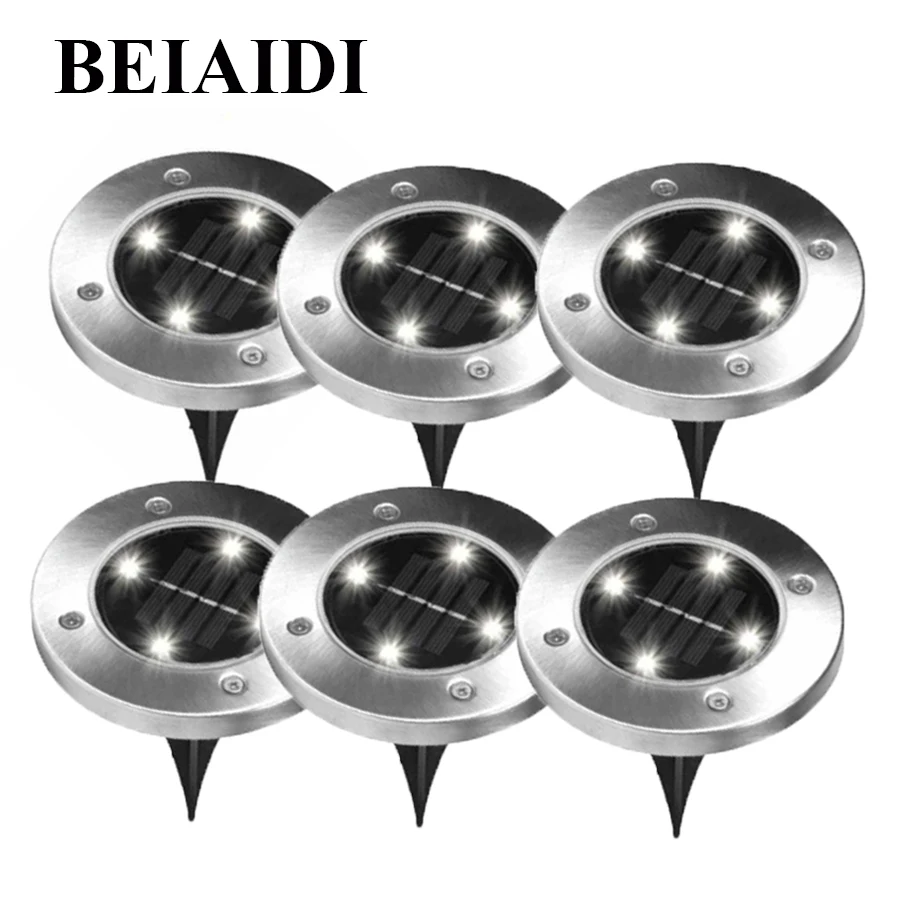BEIAIDI 6 шт./лот, 4 светодиода, солнечная энергия, потайной свет, наружный сад, дорожка, настил, солнечный ландшафт, газон, подземные лампы
BEIAIDI 6 шт./лот, 4 светодиода, солнечная энергия, потайной свет, наружный сад, дорожка, настил, солнечный ландшафт, газон, подземные лампы
