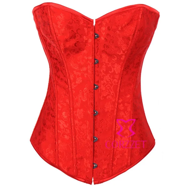 Free Shipping Lady Front Button Lace Up Boned Red Jacquard Strapless Sexy Push Up Corset Bustier Top Lingerie Slimming Corselet
Free Shipping Lady Front Button Lace Up Boned Red Jacquard Strapless Sexy Push Up Corset Bustier Top Lingerie Slimming Corselet