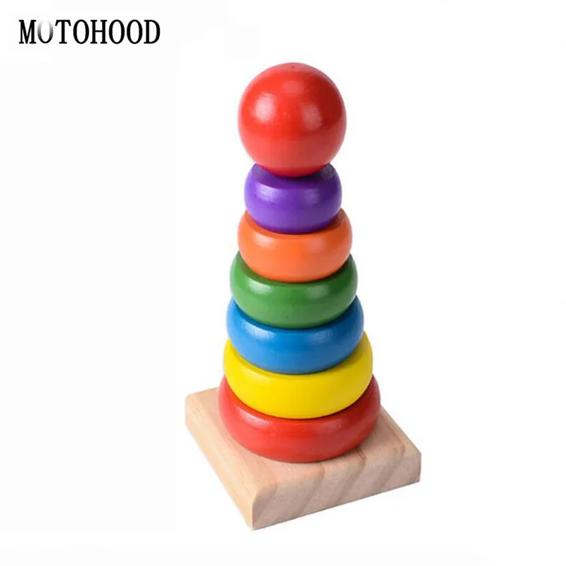 MOTOHOOD Rainbow Tower Colorful Enlighten Wood Toys For Kids Models Building Blocks Round Wooden Toys Geometric Assembling Block
MOTOHOOD Rainbow Tower Colorful Enlighten Wood Toys For Kids Models Building Blocks Round Wooden Toys Geometric Assembling Block